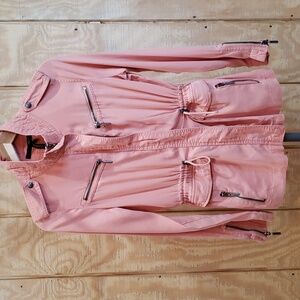 Max Jeans NWT Barn Tencel Orange Utility Jacket Size XS